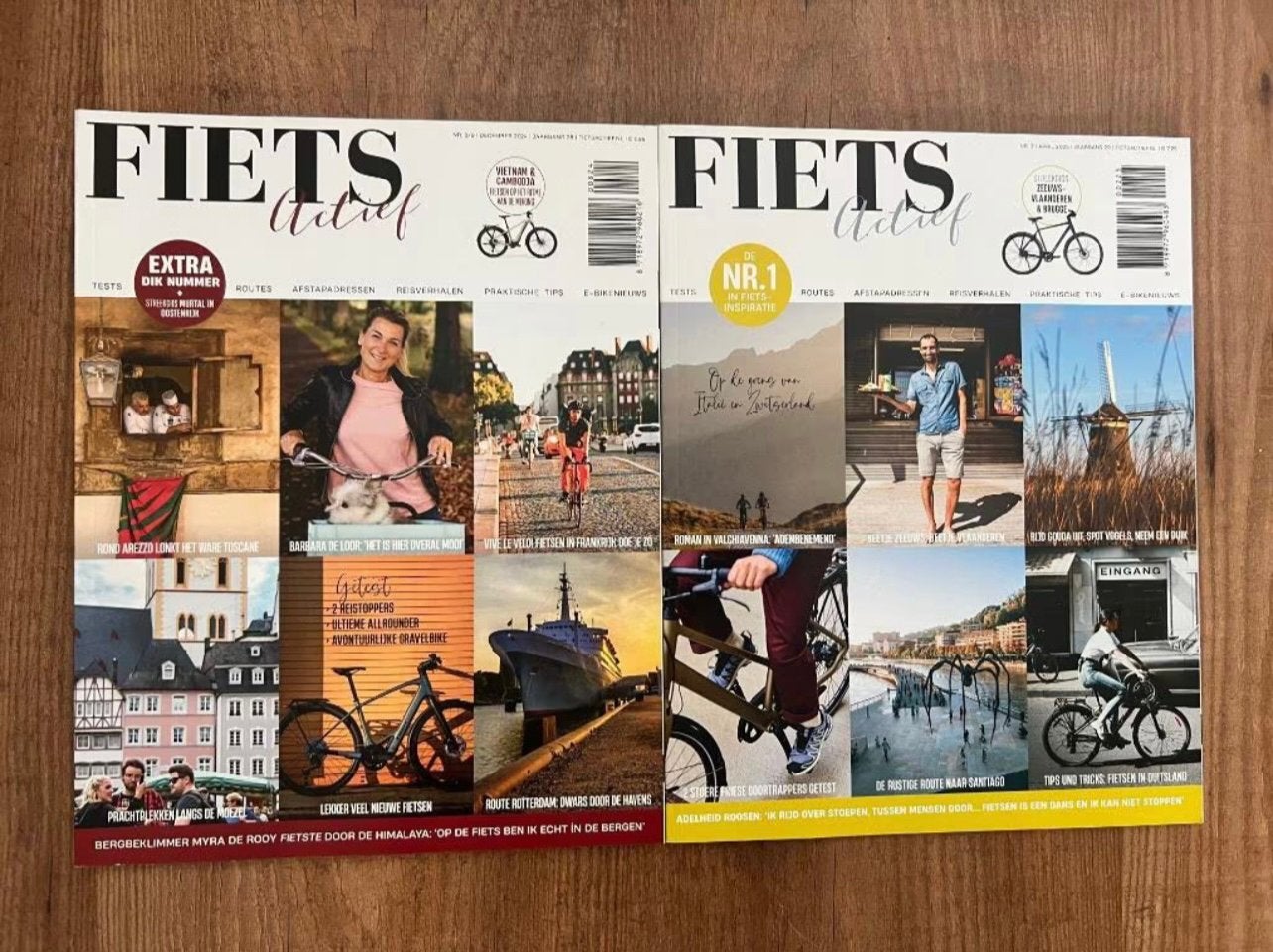 Fiets Actief - Tijdschrift + Streekgids - 4 exemplaren, Boeken, Tijdschriften en Kranten, Ophalen of Verzenden, Nieuw, Sport en Vrije tijd