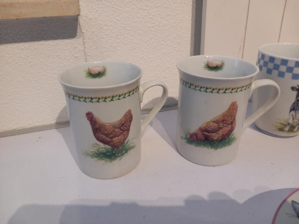Theo servies mokjes., Huis en Inrichting, Keramiek, Ophalen of Verzenden, Zo goed als nieuw, Overige stijlen