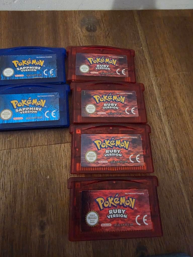 Diverse Pokémon GBA Games: Ruby, Sapphire, Emerald,, Nintendo, Gebruikt, Nintendo of Europe GmbH, Goldsteinstr. 235, 60528 Frankfurt am Main, Germany