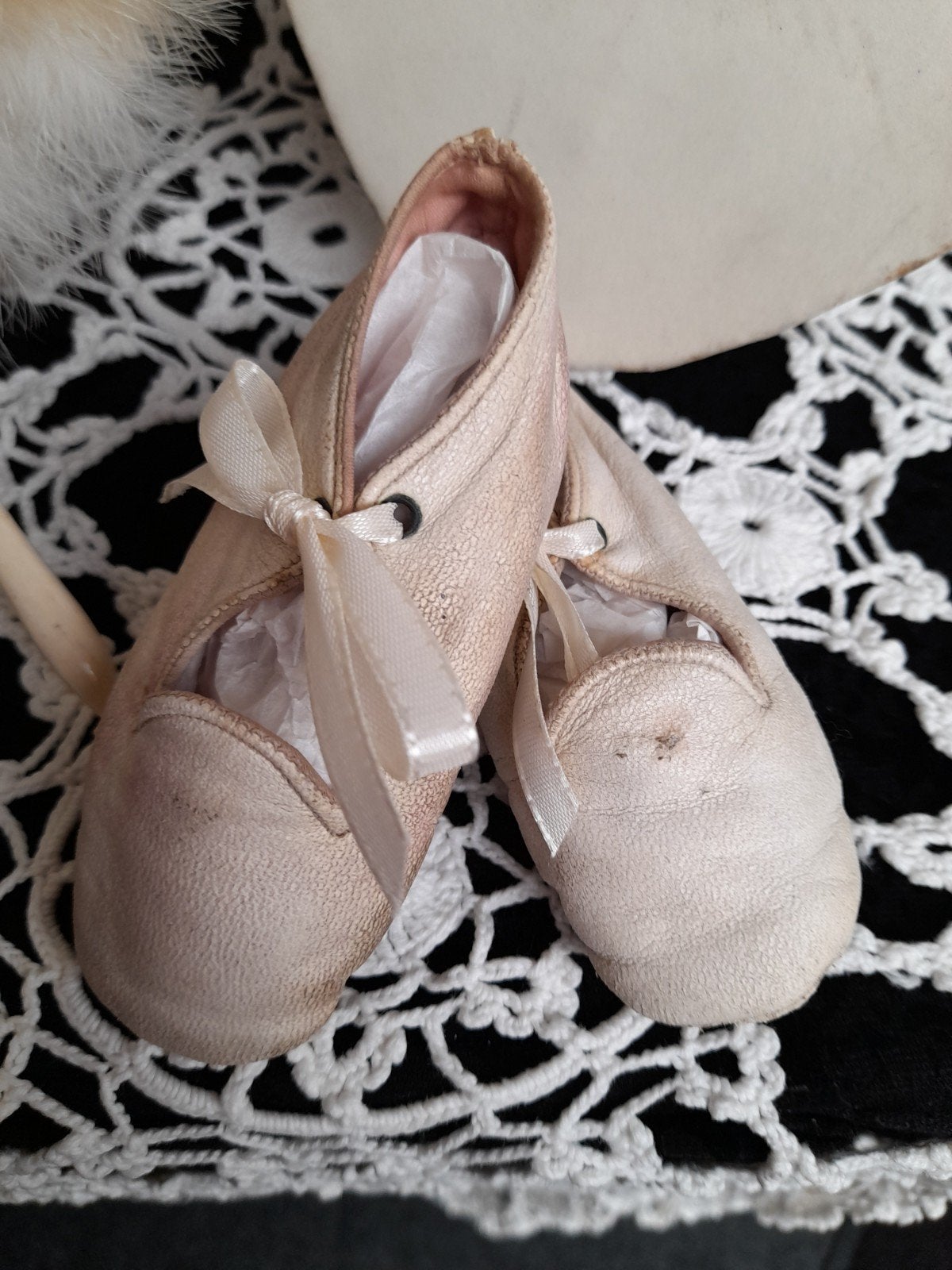 Mooie brocante kinder schoentjes, Antiek en Kunst, Ophalen