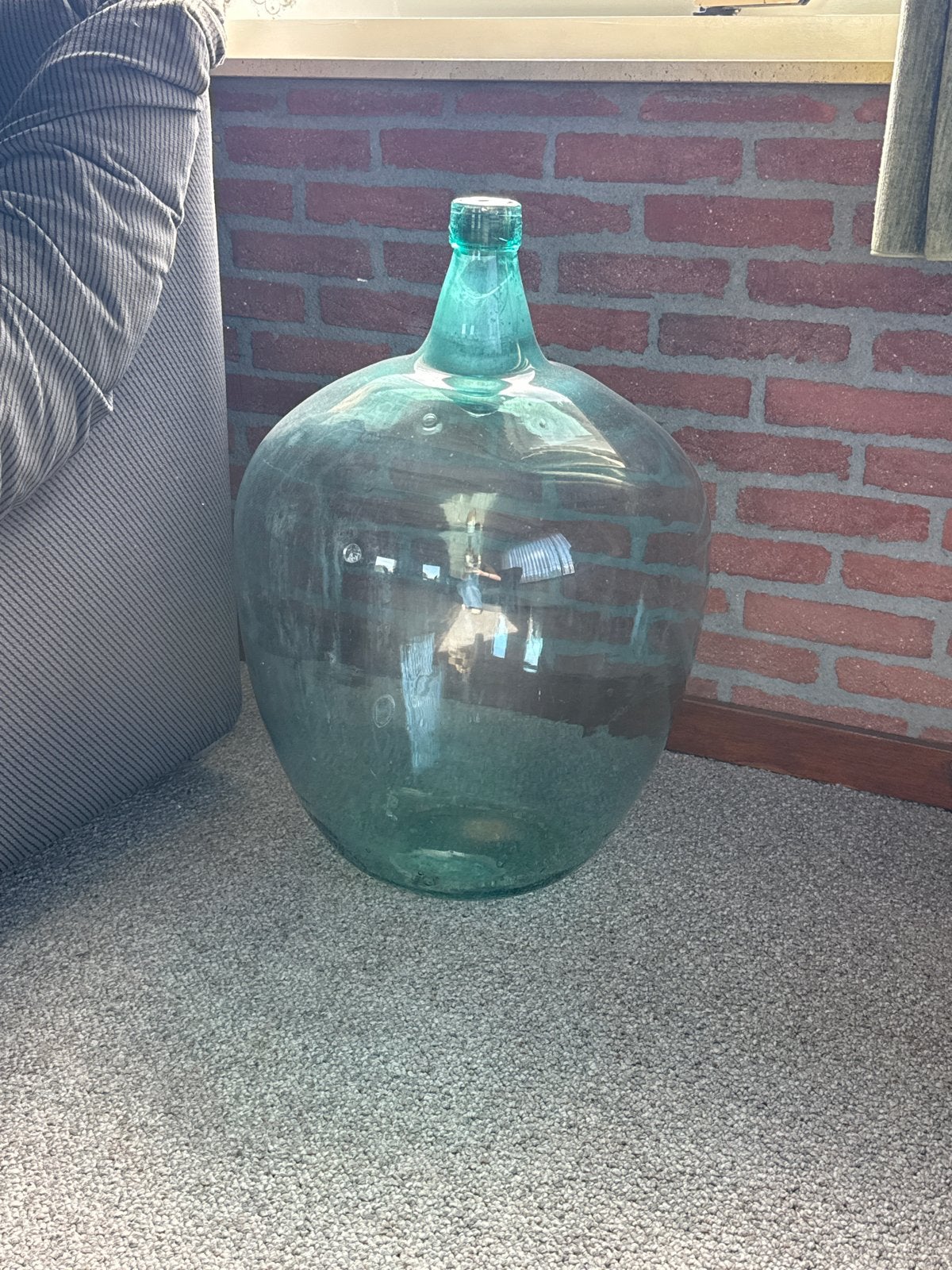 Grote glazen gistfles, Ophalen of Verzenden