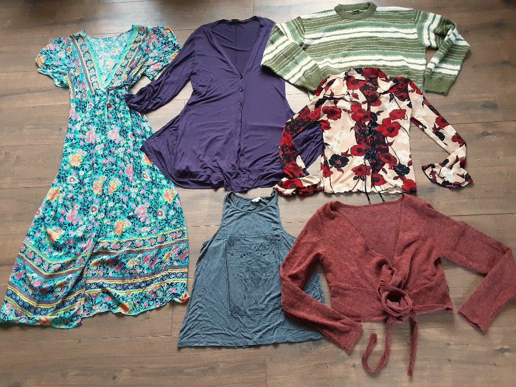 17 stukt mt S/M boho stijl kleding pakket alleen ophalen, Ophalen, Zo goed als nieuw, Maat 36 (S)