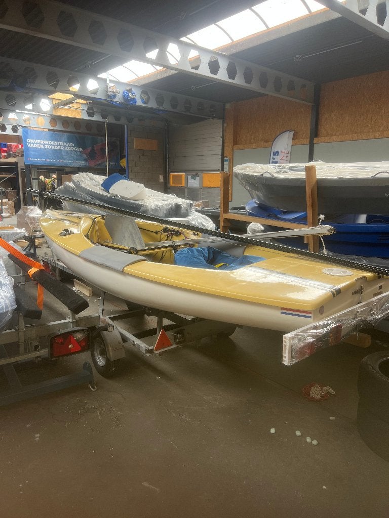 mooie polyester Finn jol Vanguard, Ophalen, Zwaard, Gebruikt, Polyester