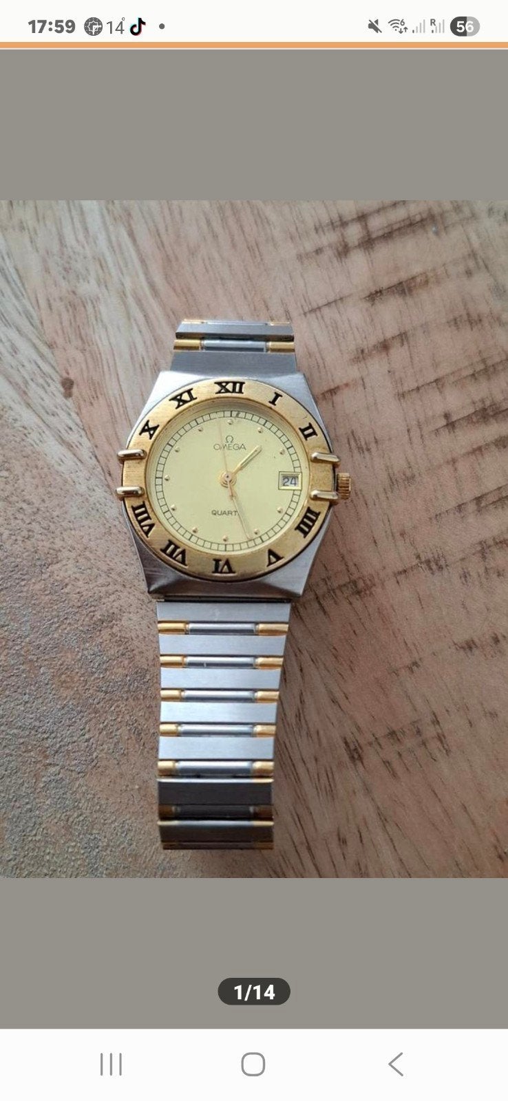 Omega Constellation Swiss Quartz Horloge - Staal/Goud, Ophalen of Verzenden