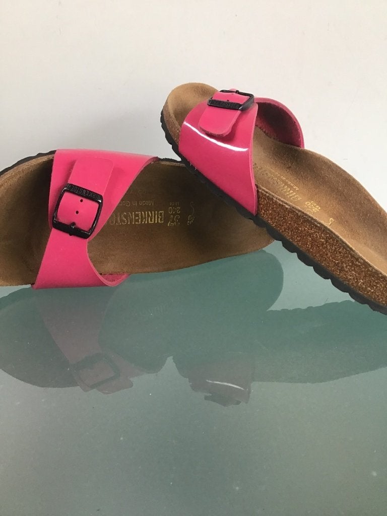 Birkenstock 37 Madrid roze slippers | Gratis verzenden, Slippers, Verzenden, Zo goed als nieuw, Roze