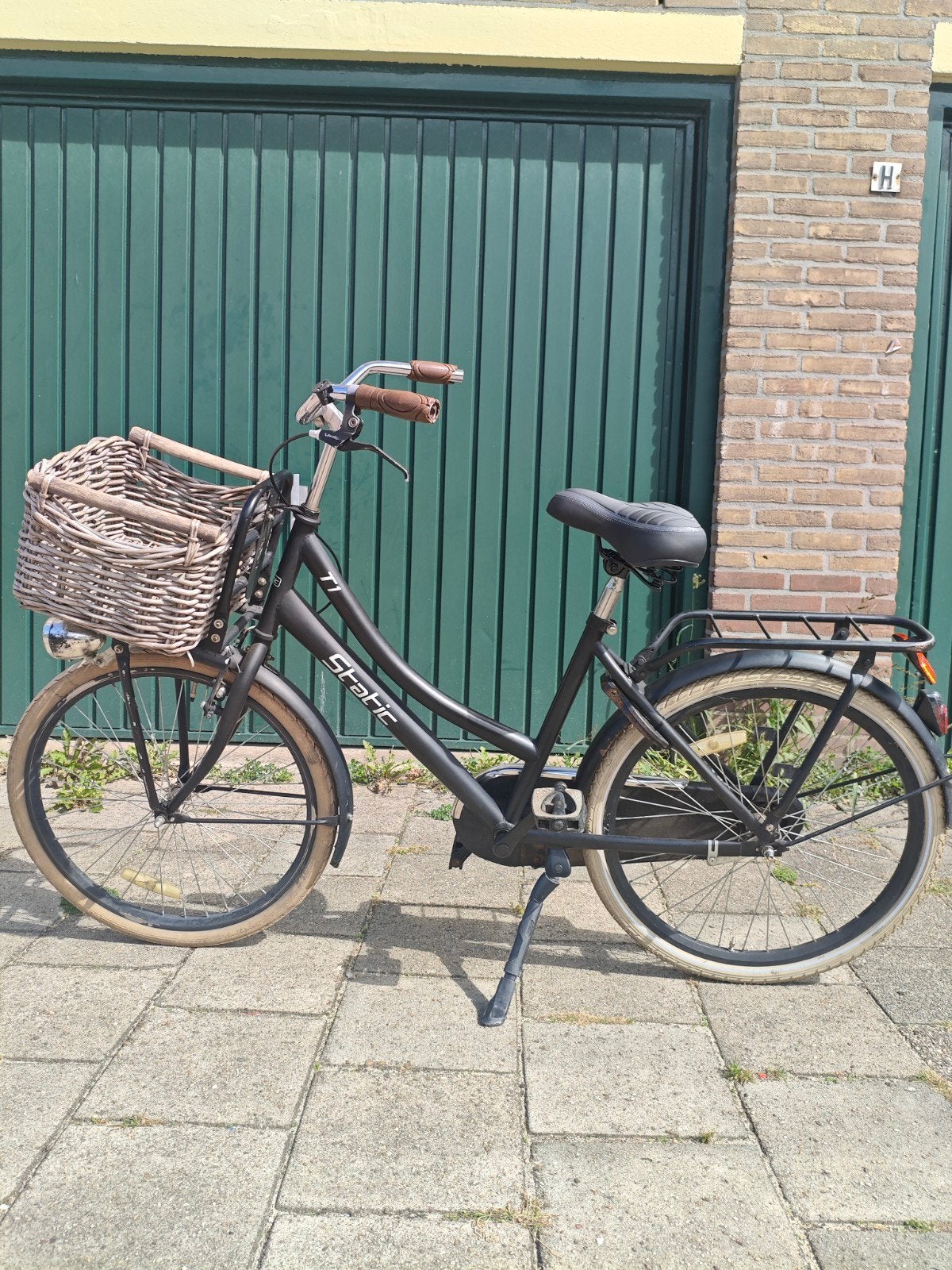 Static T1 fiets 24 inch - Mat Zwart met mand, Ophalen, Terugtraprem, 24 inch, Static T1