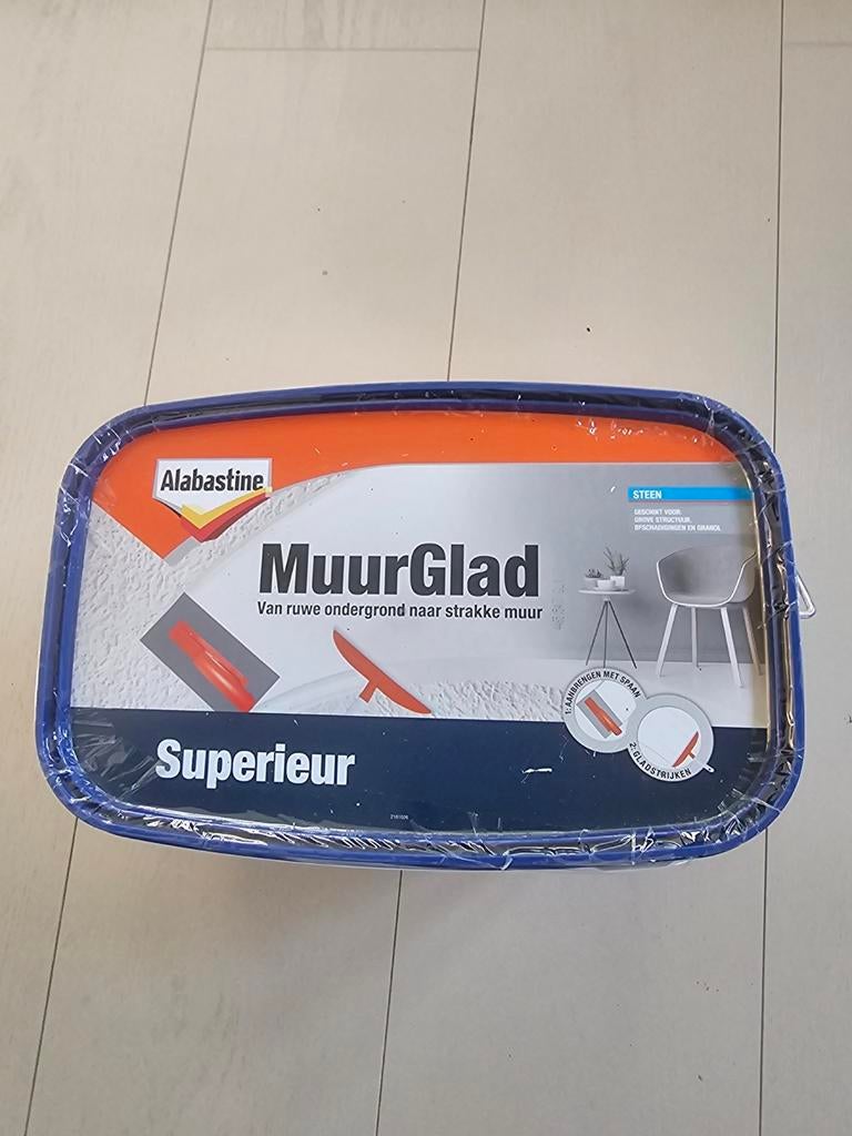 Alabastine MuurGlad Superieur - Nieuw en Ongeopend, Doe-het-zelf en Verbouw, Verf, Beits en Lak, Ophalen of Verzenden