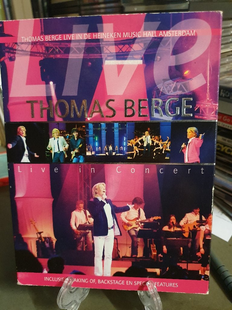 Thomas Berge - Live In Concert 2DVD, Alle leeftijden, Ophalen, Zo goed als nieuw