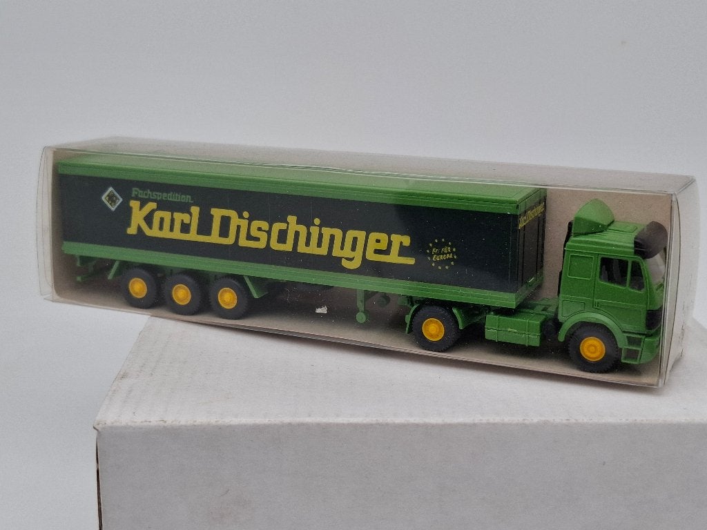 Mercedes vrachtwagen Karl Dischinger - Faller 1/87, Hobby en Vrije tijd, Modelauto's | 1:87, Zo goed als nieuw, Bus of Vrachtwagen