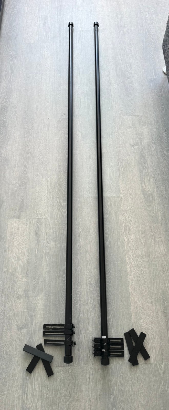 Gordijnroeden & wand-/plafondbevestigingen, IKEA, Ophalen, Gebruikt, Zwart