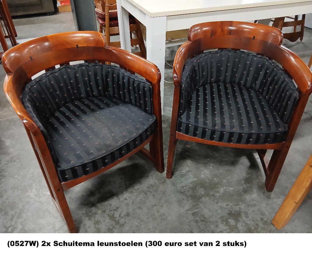 art deco Schuitema stoelen, Ophalen, Gebruikt, Art deco, .