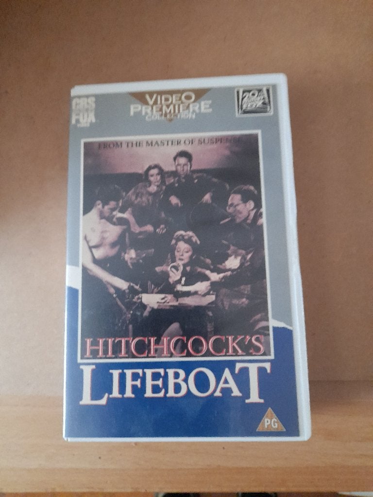 Lifeboat VHS Alfred Hitchcock, Cd's en Dvd's, VHS | Film, Alle leeftijden, Ophalen of Verzenden, Zo goed als nieuw, Thrillers en Misdaad