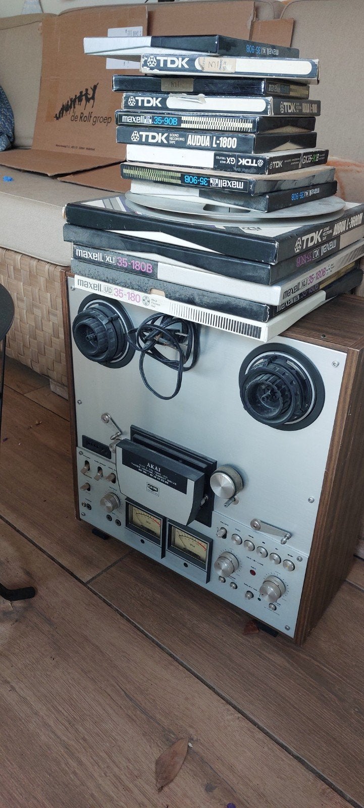 Akai GX-630DB Bandrecorder met banden, Audio, Tv en Foto, Bandrecorders, Ophalen of Verzenden, Bandrecorder, Met banden