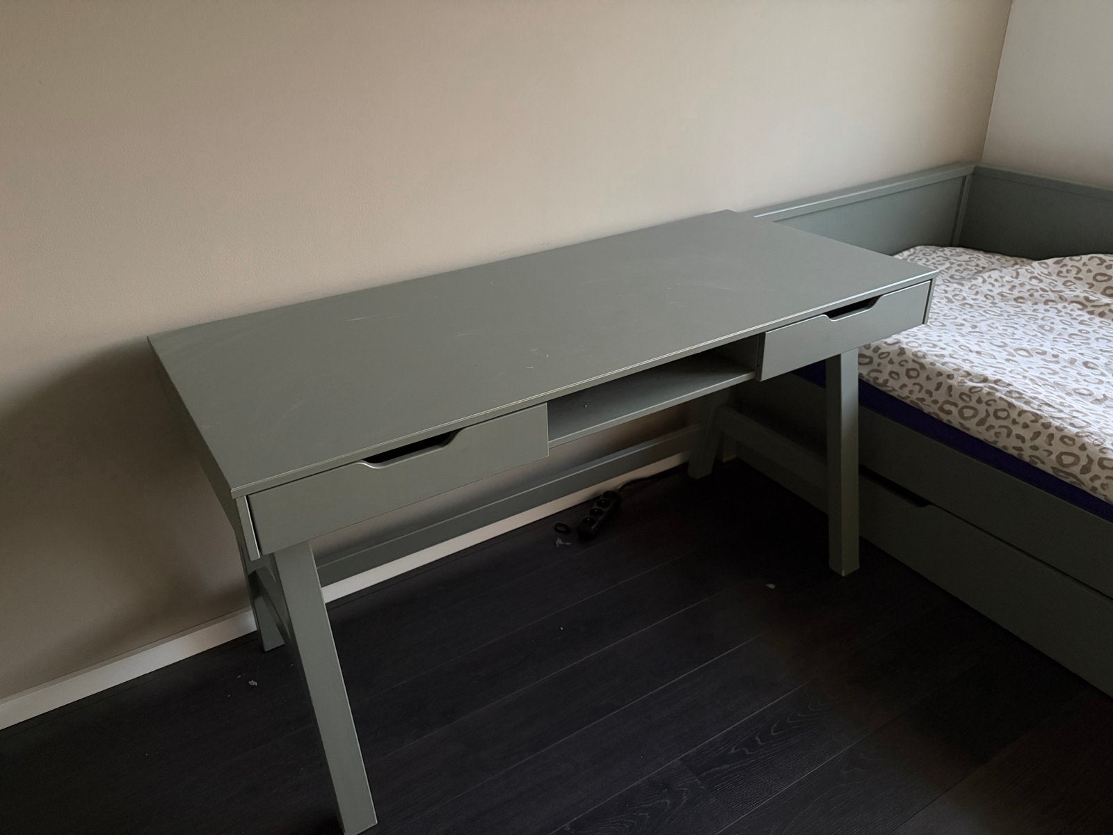 Bureau kast combinatie met bed en lades - Groen, Ophalen, Groen, Gebruikt, Overige merken