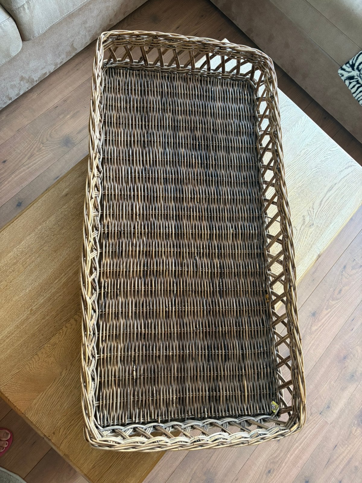Landelijke salontafel (120x70), Ophalen, Gebruikt, 100 tot 150 cm, Eikenhout