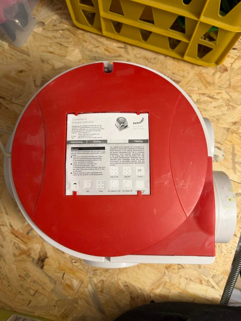 Zehnder ComfoFan S Ventilator/Afzuiger, Ophalen, Gebruikt, Ventilator en Afzuiger