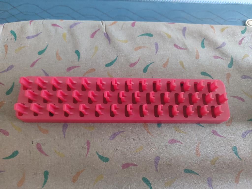 Loom bands set: roze loom bord en transparante bandjes, Ophalen