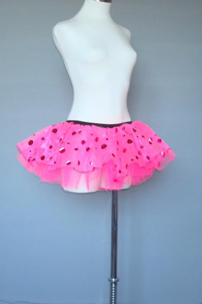 Restpartij van 9 mooie  mini petticoats met ronde paletten., Kleding | Dames, Carnavalskleding en Feestkleding, Nieuw, Overige thema's