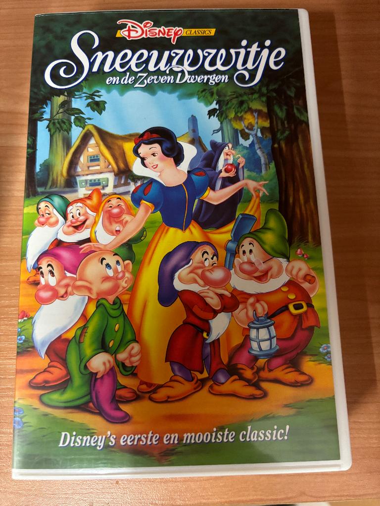 Disney VHS videoband Sneeuwwitje  Nederlands gesproken, Cd's en Dvd's, VHS | Kinderen en Jeugd, Ophalen, Tekenfilm, Alle leeftijden