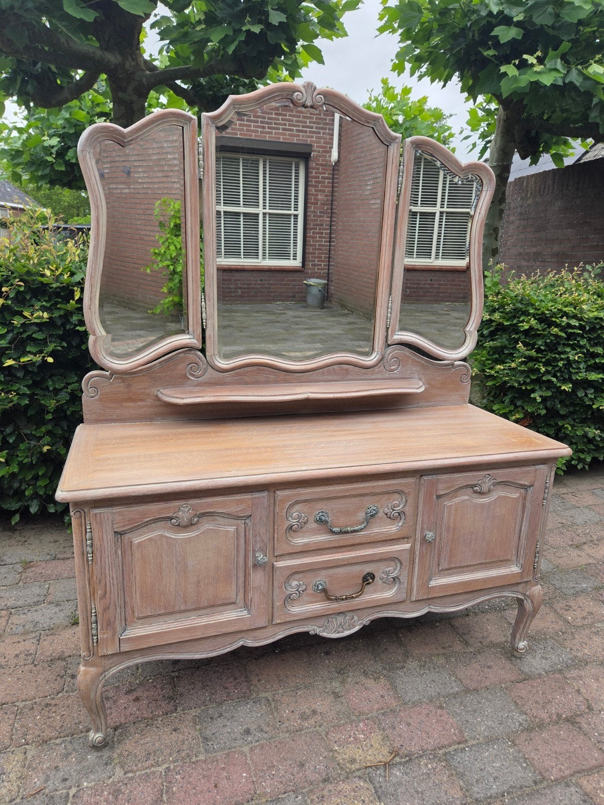 Brocante queen ann kaptafel, Ophalen, 50 tot 100 cm, Minder dan 100 cm