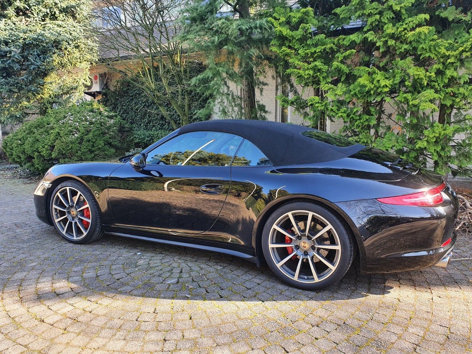 Porsche 911 3.8 Carrera 4S Cabriolet PDK 2013 Zwart, Auto's, Automaat, Cabriolet, 4 stoelen, Lichtsensor