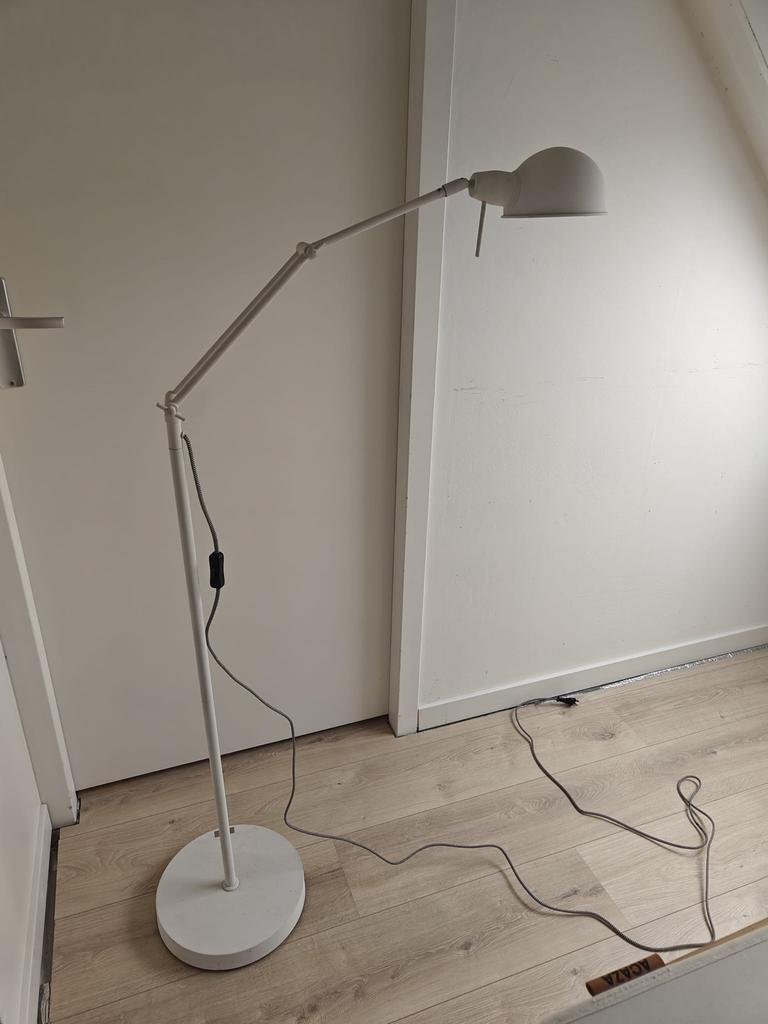 It's about RoMi Glasgow vloerlamp - mat wit, Ophalen, Gebruikt, Metaal, 150 tot 200 cm