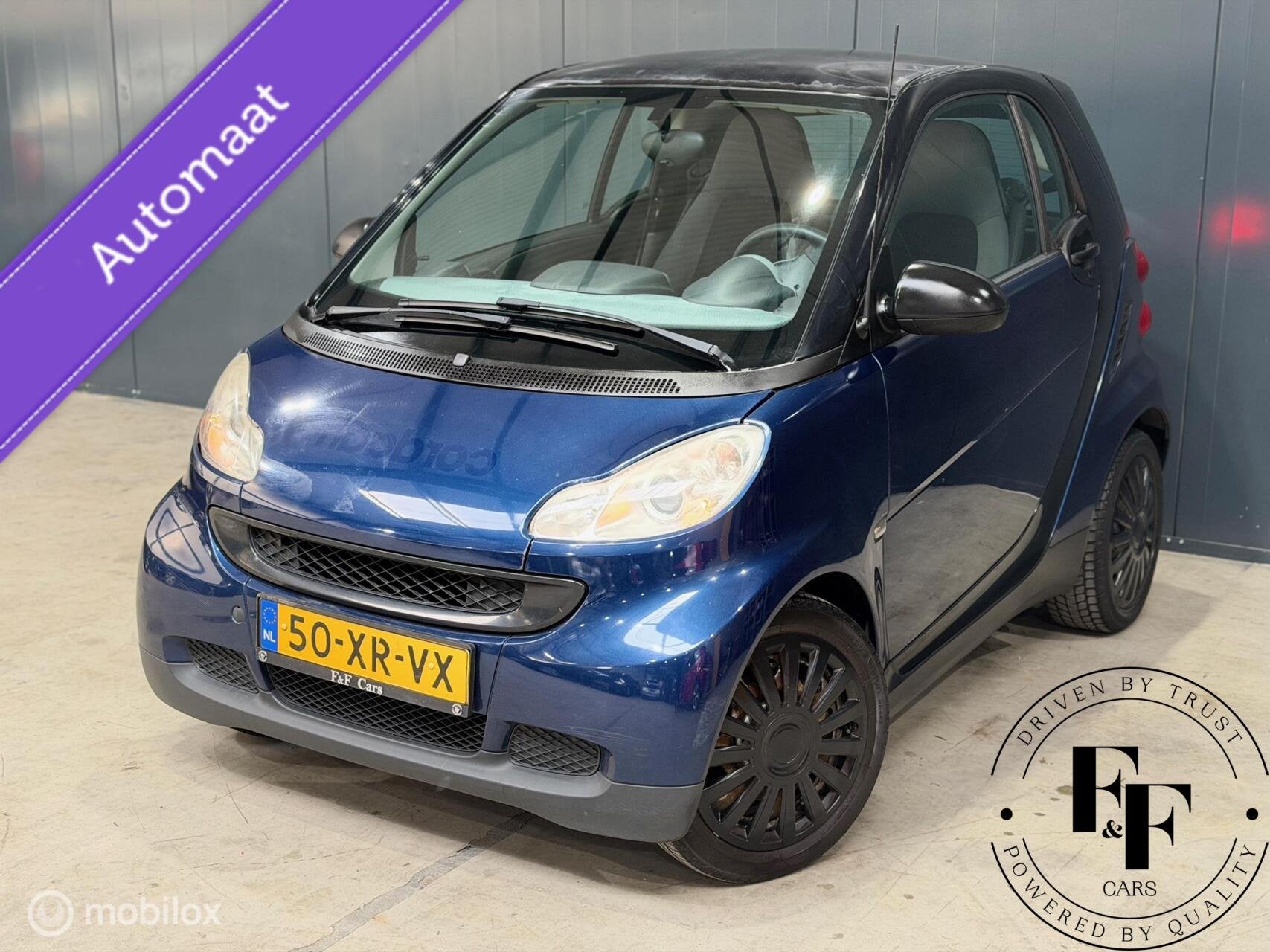 Smart fortwo coupé 1.0 Pulse | Semi-Automaat | Panodak |71p, Auto's, Smart, Gebruikt, Zwart, 18 €/maand, Blauw