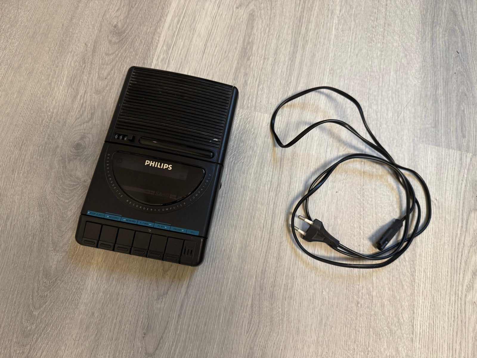 Philips D6280 Casetterecorder - Vintage, Ophalen of Verzenden, Enkel, Philips, Tape counter
