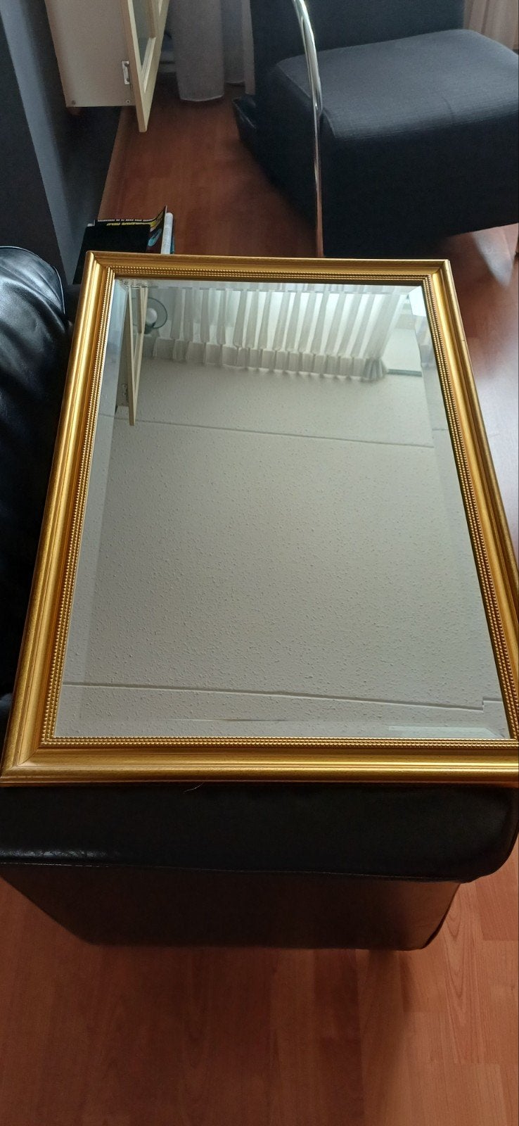 mooie spiegel, vergulde lijst 50x75, Ophalen of Verzenden