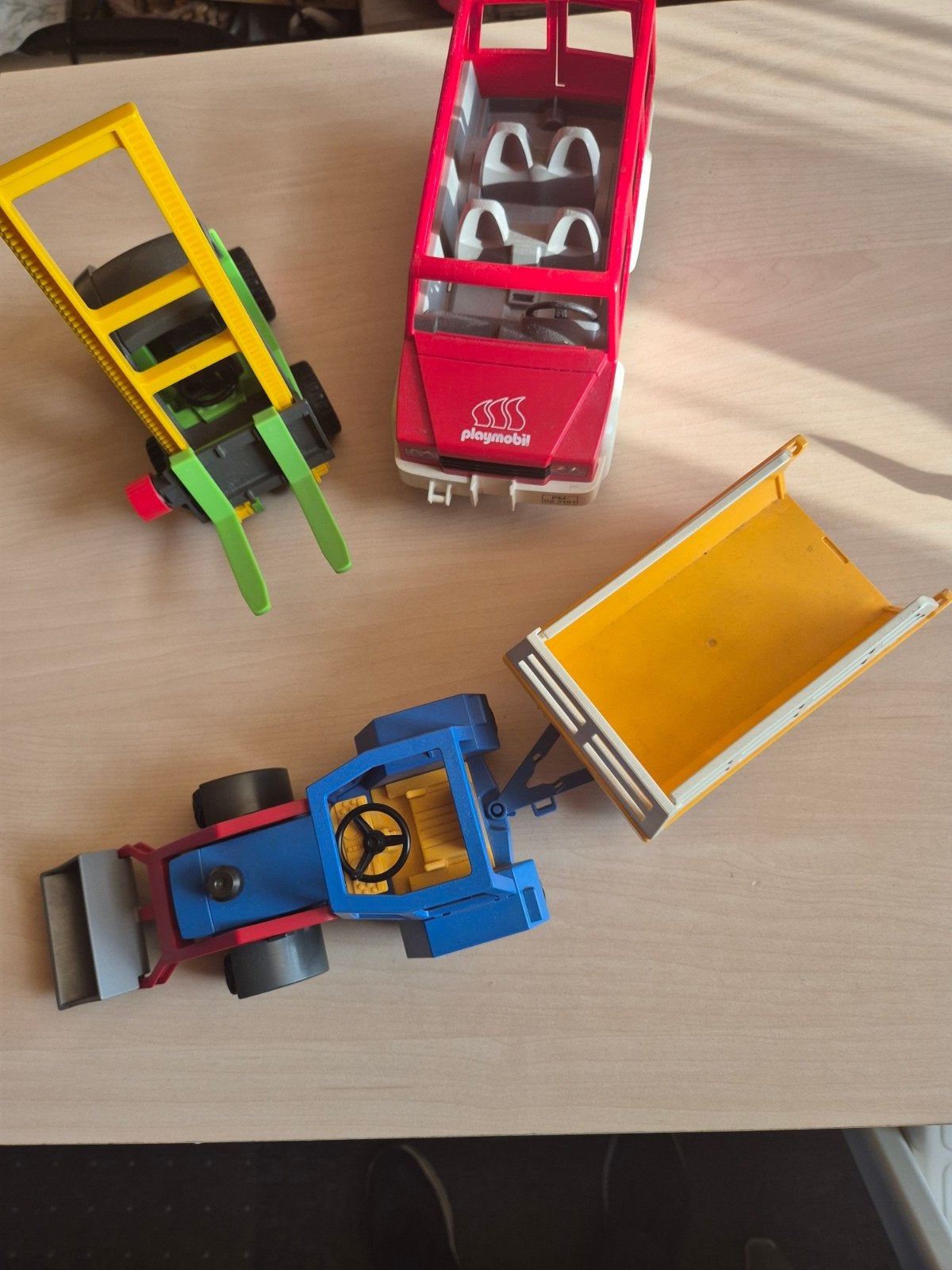 Playmobil Voertuigen Set: Tractor, Jeep en Heftruck, Kinderen en Baby's, Speelgoed | Playmobil, Ophalen of Verzenden, Gebruikt