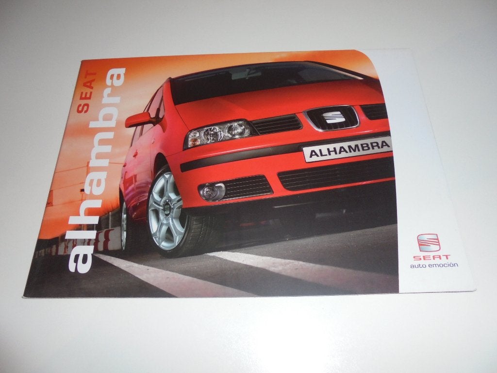 brochure Seat Alhambra  2004, Ophalen of Verzenden, Nieuw, Overige merken