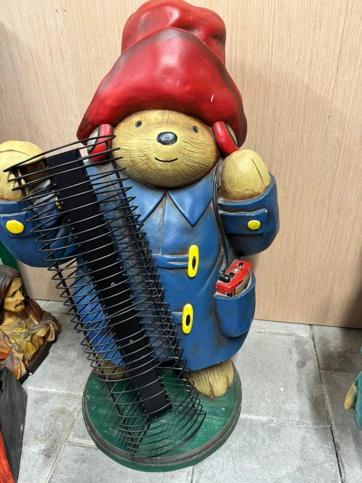 Vintage Beertje Paddington Beeld - CD-Rek / Eyecatcher 90 cm, Verzamelen, Ophalen, Gebruikt