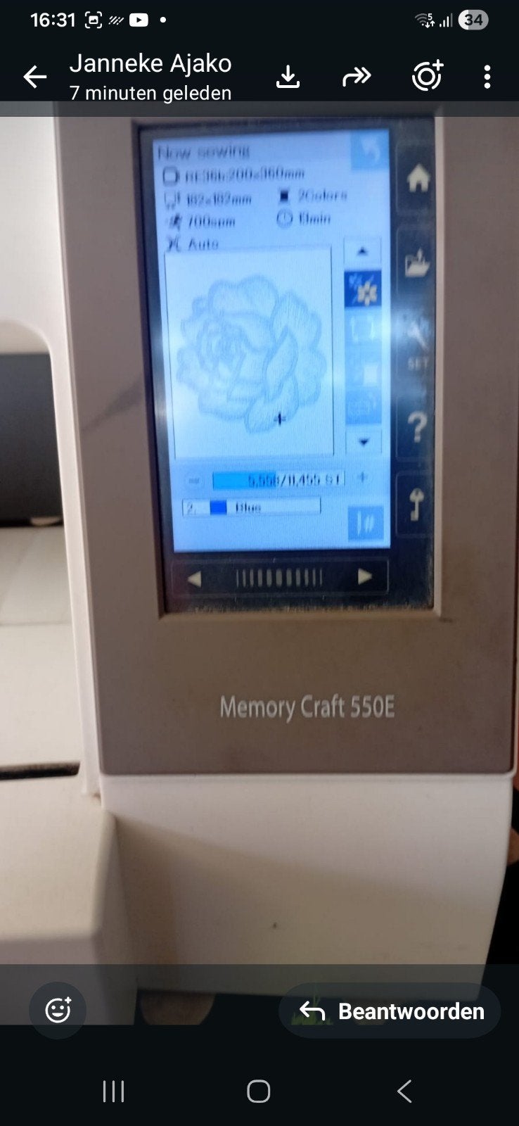 Klemmen horende bij Janome Memory Craft 550E Borduurmachine, Ophalen of Verzenden, Zo goed als nieuw, Naaimachine, Janome