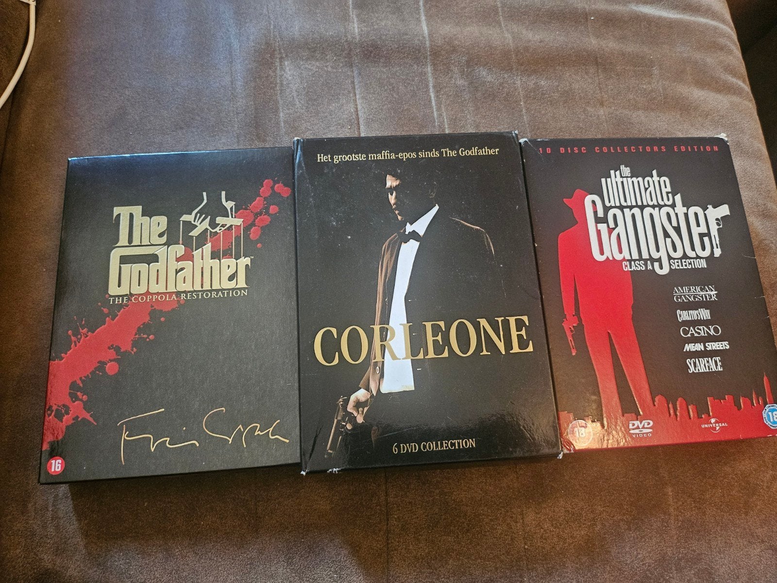 The Godfather, Corleone & Ultimate Gangster 5-DVD Boxsets, Vanaf 18 jaar, Maffia en Misdaad, Nederlands, Ophalen of Verzenden