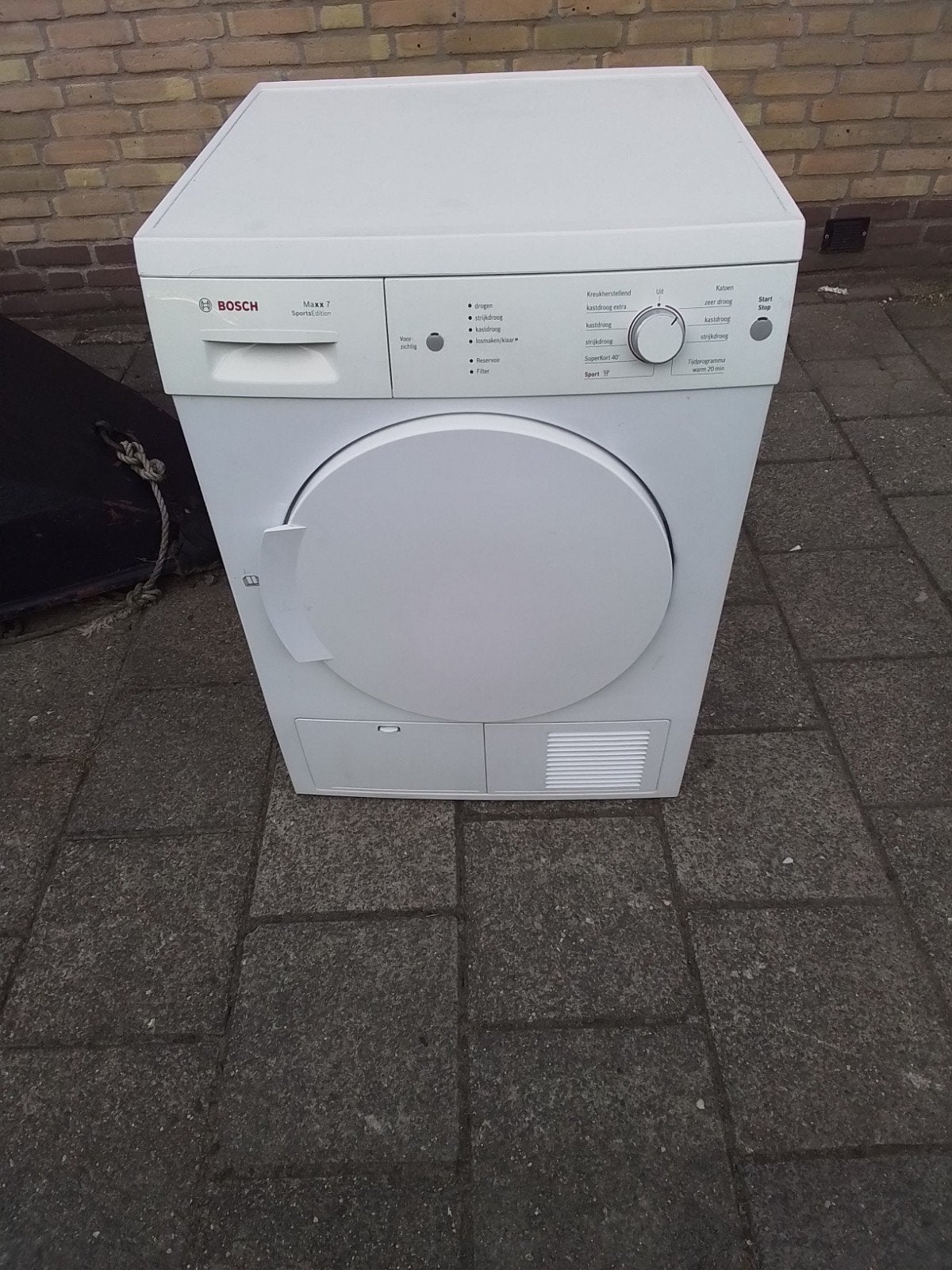 Bosch condensdroger 7 kg helemaal schoongemaakt van binnen, Ophalen, 6 tot 8 kg, Gebruikt, 85 tot 90 cm