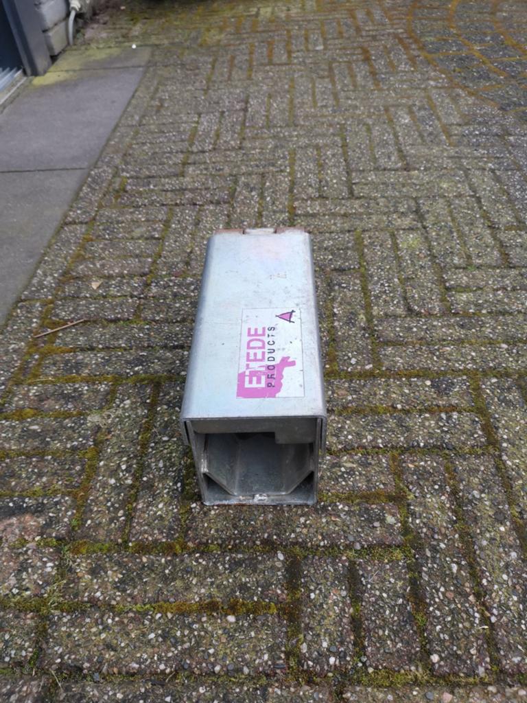 Metalen kistje / opbergbox met scharnier, Ophalen of Verzenden, Gebruikt