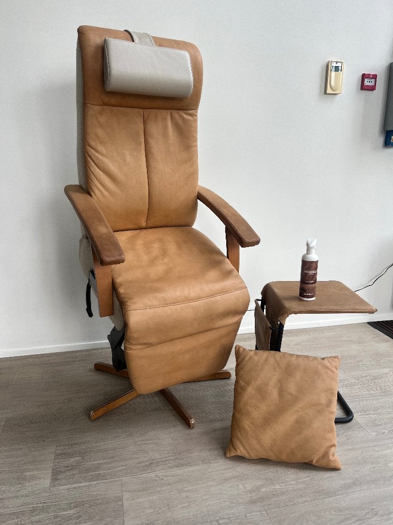 Prominent S-100 Sta Op Fauteuil Rug Massage USB Wellness M, Ophalen, Zo goed als nieuw, Leer