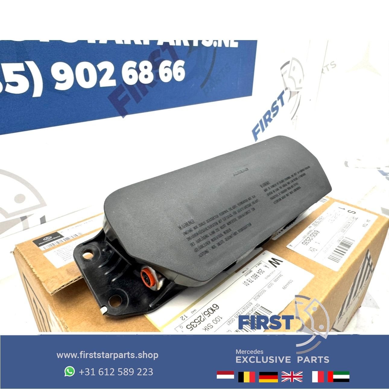 A2548607801 W254 GLC KNIE AIRBAG Mercedes GLC X254 C254 Klas, Gebruikt, -, Ophalen of Verzenden, -