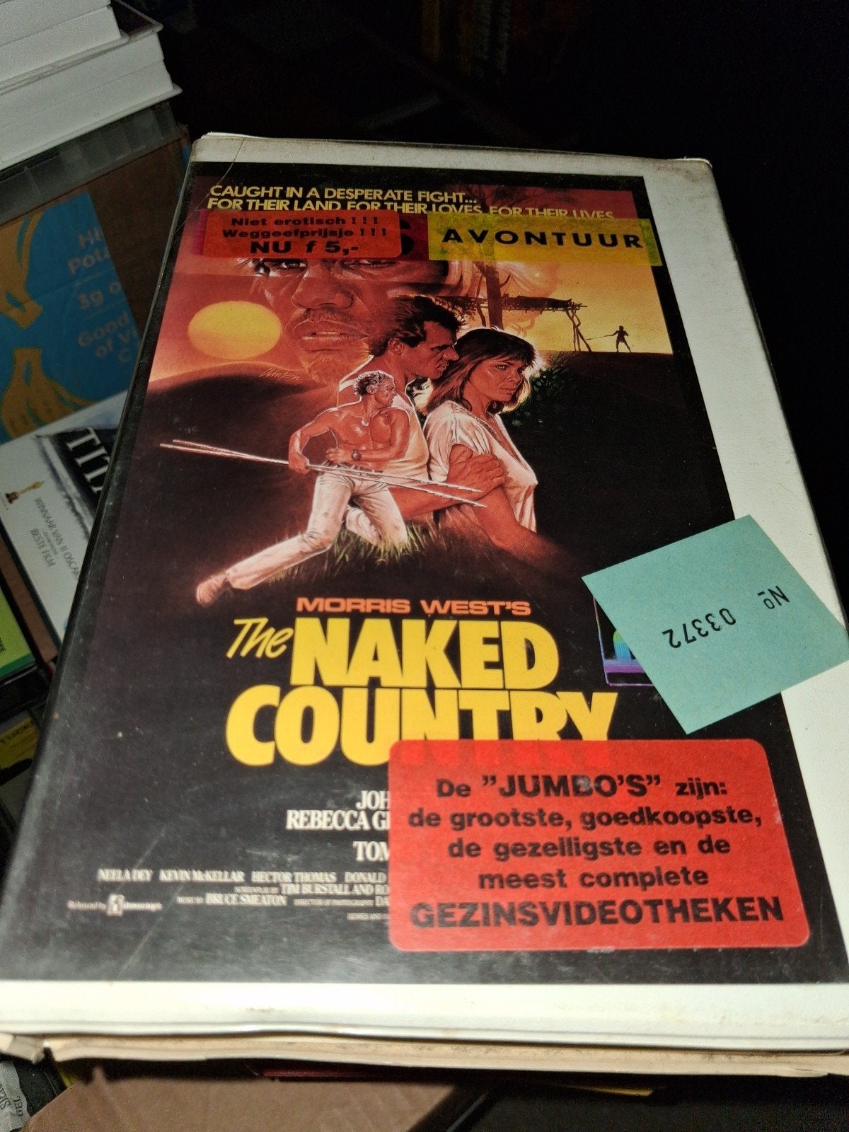 Vhs ex-rental  - The Naked Country, Cd's en Dvd's, VHS | Film, Vanaf 16 jaar, Ophalen of Verzenden, Gebruikt, Horror