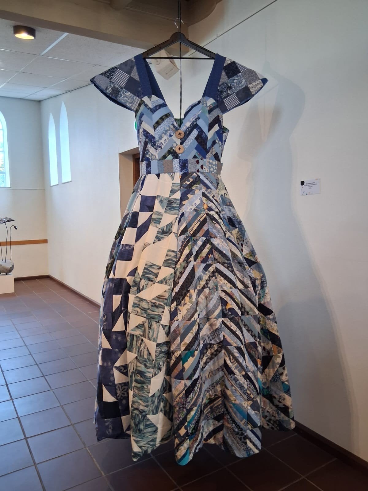 grote jurk van patchwork, Ophalen