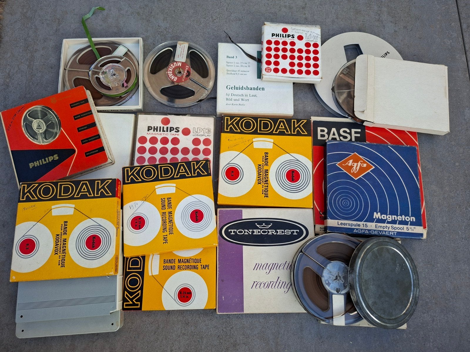 Vintage Geluidsbanden en Spoelen - Philips, Kodak, BASF, Ophalen of Verzenden, Onderdeel