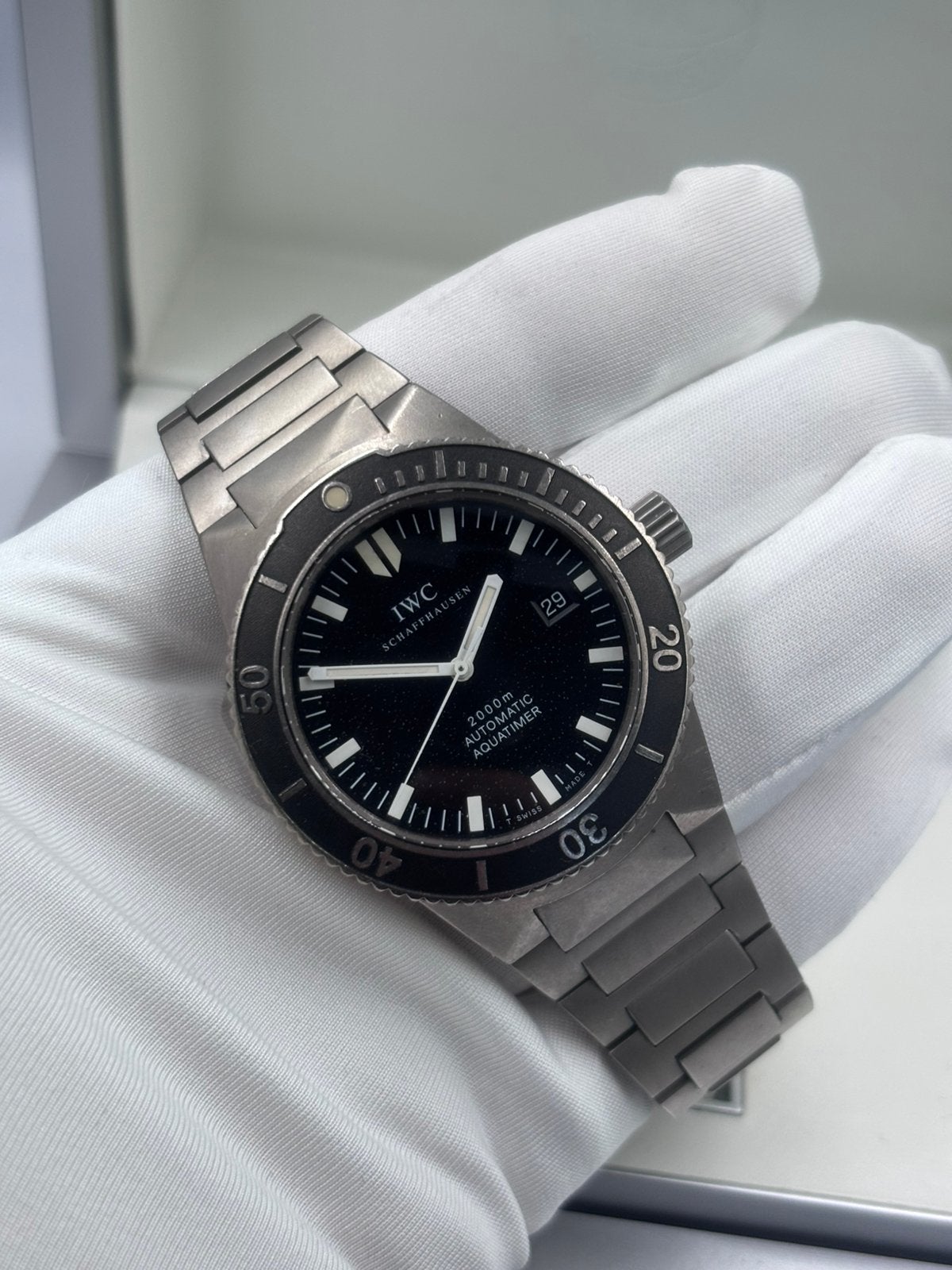 IWC Aquatimer Automatic 2000 Titanium Tritium, Ophalen of Verzenden, Zo goed als nieuw