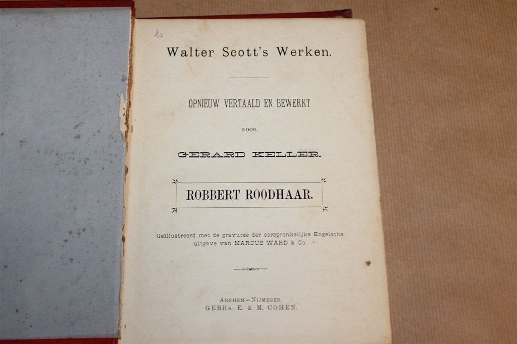 Robbert Roodhaar — Walter Scott 1894, Werken Deel 5, Antiek en Kunst, Ophalen of Verzenden