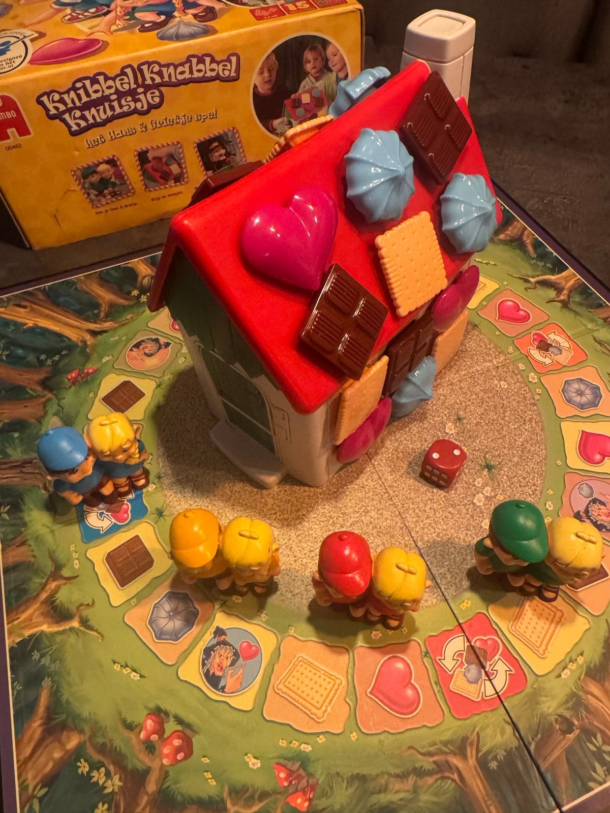 Jumbo Knibbel Knabbel Knuisje - Het Hans & Grietje Spel, Drie of vier spelers, Ophalen of Verzenden, Gebruikt