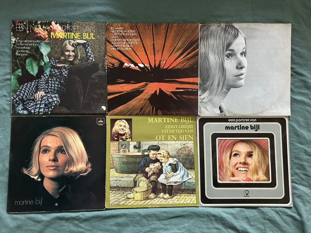 12 LP's Martine Bijl (ook per stuk te koop), LP, Gebruikt, Ophalen of Verzenden, Levenslied of Smartlap