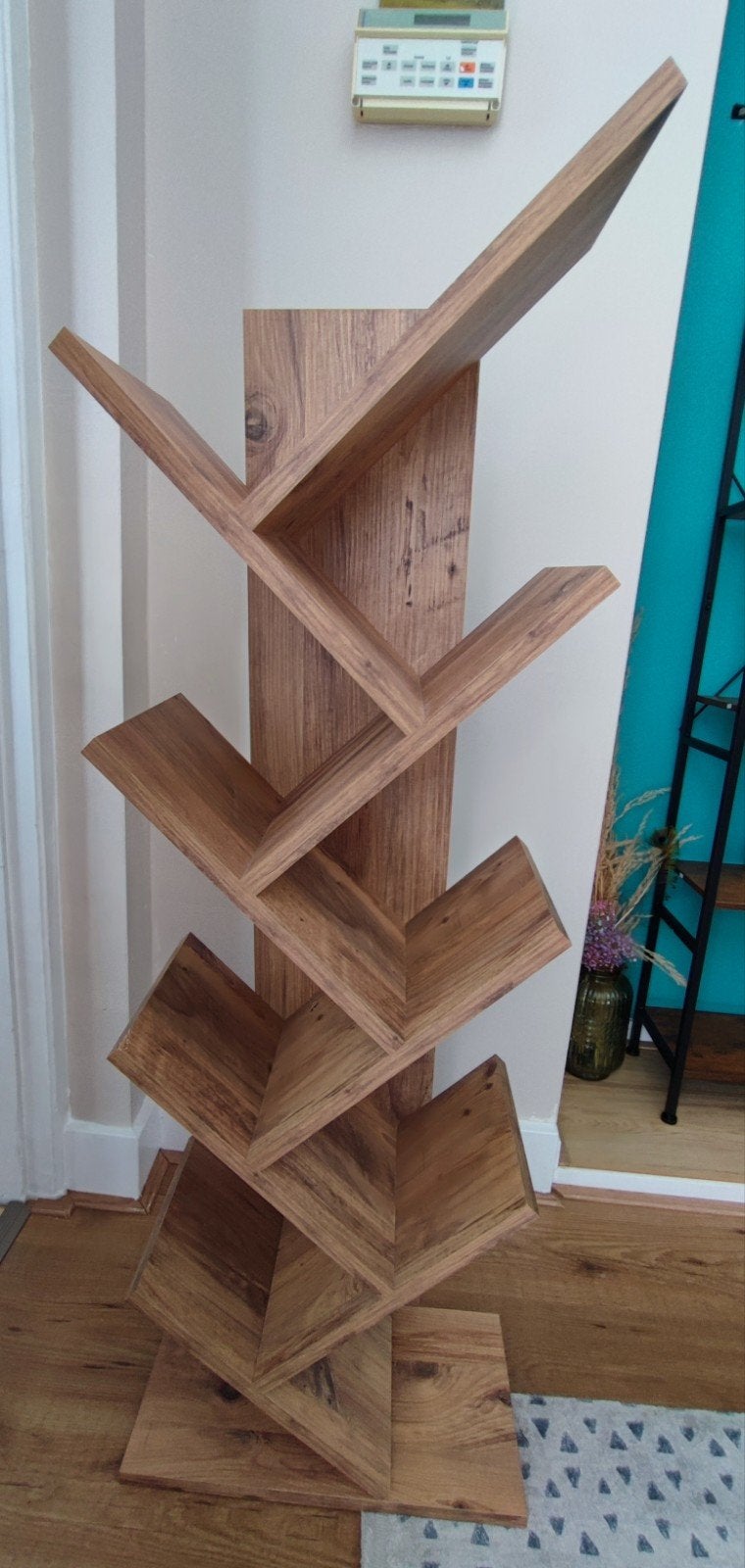 Unieke Boekenkast 'Boom' - Modern Design Hout, Huis en Inrichting, Kasten | Boekenkasten, Ophalen, Minder dan 50 cm, 100 tot 150 cm
