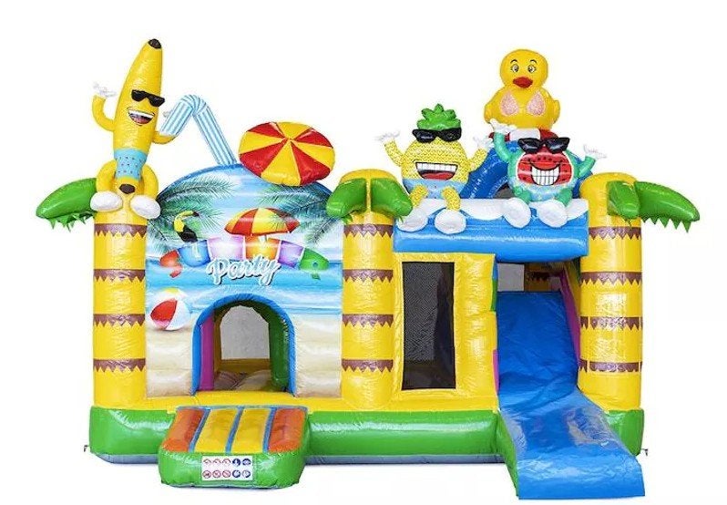 Huur Multiplay Summer Party Springkussen met Glijbaan, Ophalen, JB Inflatables, Paddock, Paddock