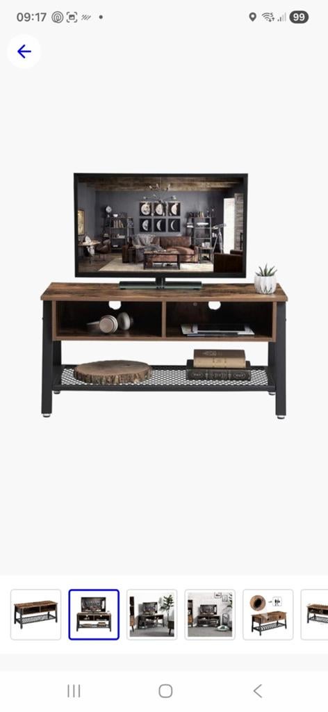 Vintage TV meubel - Industrieel design - 100x50x40 cm, Vintage, Industrieel, 50 tot 100 cm, Zo goed als nieuw, Minder dan 100 cm