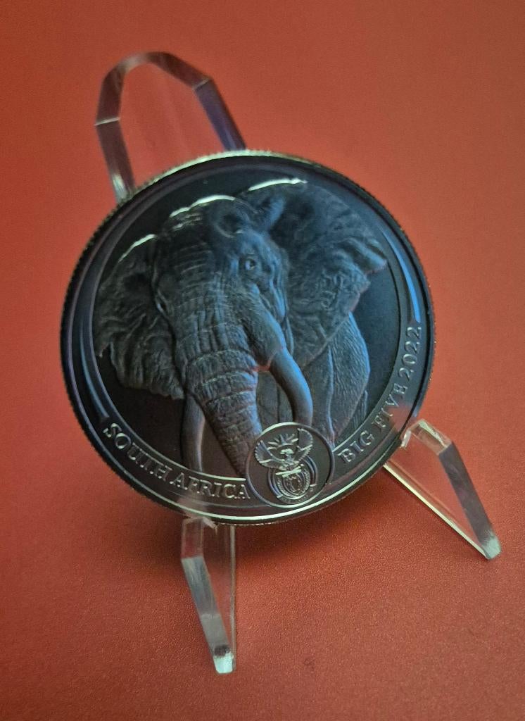 1 oz platina munt Olifant  en andere, Ophalen of Verzenden, Overige landen
