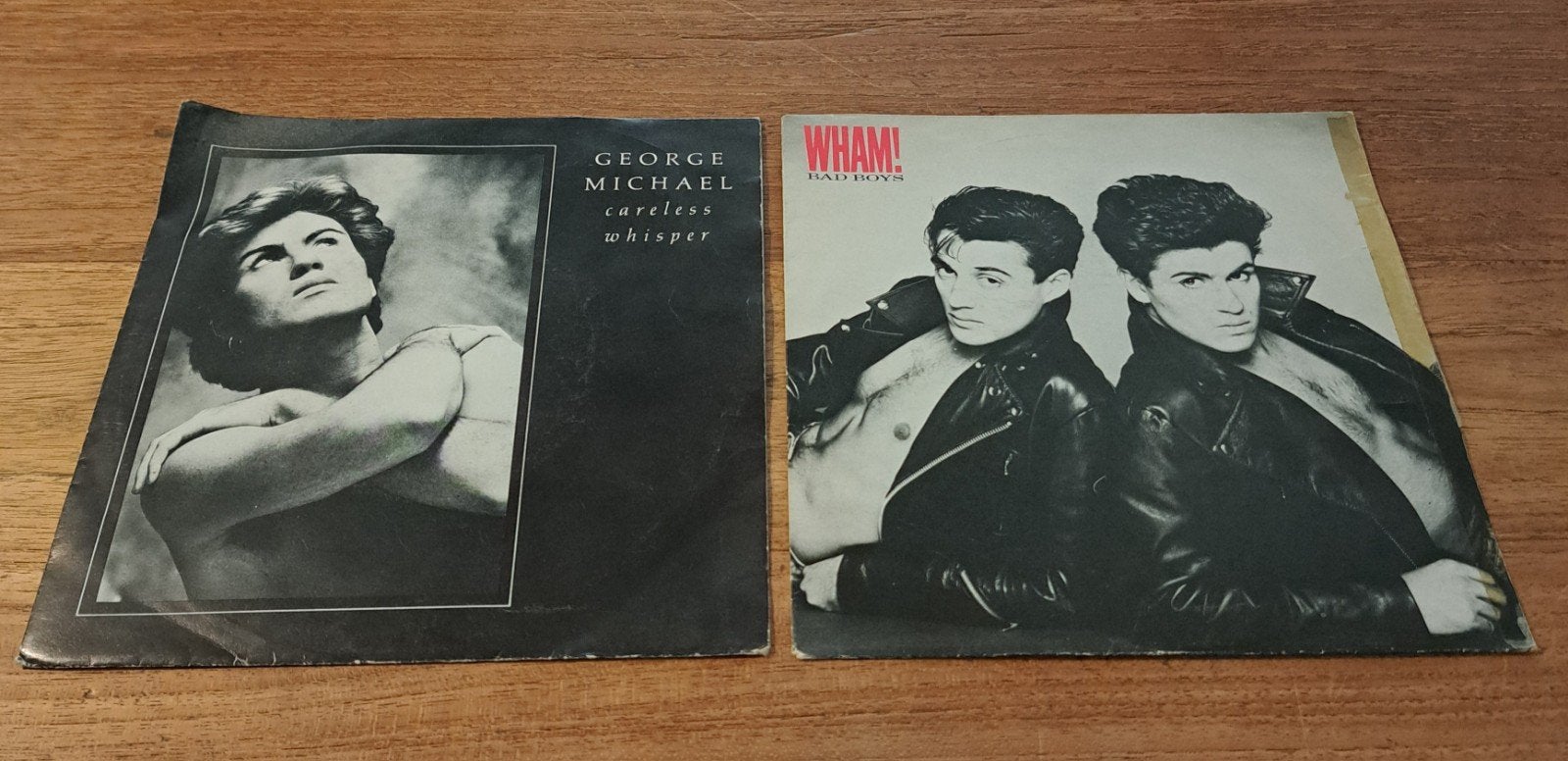 2x Vinyl Single 7" - George Michael & Wham! 80's, Ophalen of Verzenden, Gebruikt, 7 inch, Pop